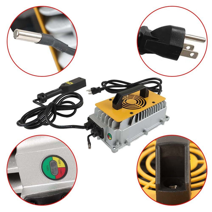 DURAFORCE 18A 36V Golf Cart Battery Charger for EZGO TXT D-Style Plug 1996-2009