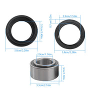 DURAFORCE Arctic Cat Front Wheel Hub Bearings & Seals Kit 250-650 Models
