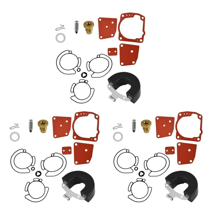 DURAFORCE Johnson Evinrude V6 60° 105-150 Triple Carburetor Rebuild Kit 435442