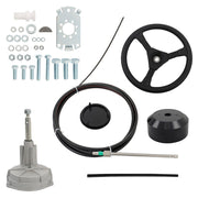 DURAFORCE 15ft Boat Steering Cable Rotary Wheel Outboard Steering System Kit