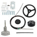 DURAFORCE 15ft Boat Steering Cable Rotary Wheel Outboard Steering System Kit