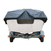 DURAFORCE Black 20-22ft Trailerable Boat Cover for V-Hull Tri-Hull Runabout Unused