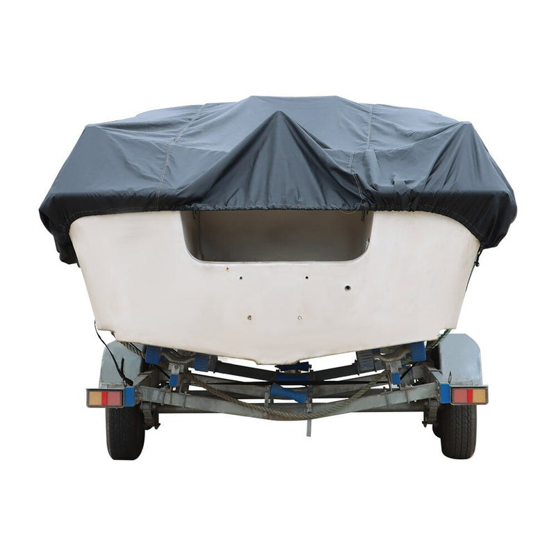 DURAFORCE Black 20-22ft Trailerable Boat Cover for V-Hull Tri-Hull Runabout Unused