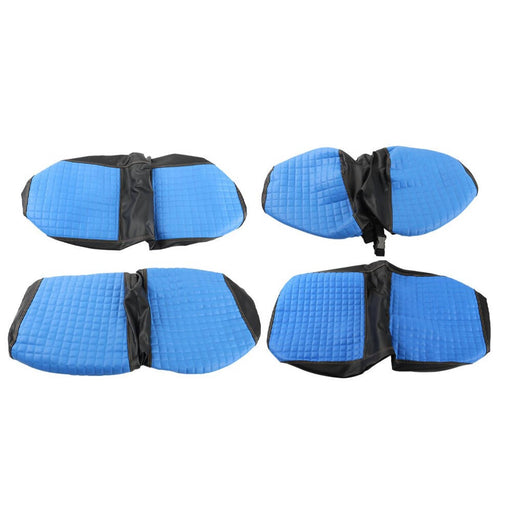 DURAFORCE Blue Golf Cart Vinyl Seat Cover Front & Rear for EZGO Club Car DS 2000-2013