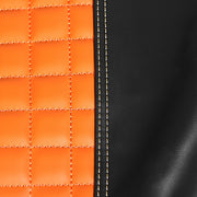 DURAFORCE Orange Diamond Stitch Seat Covers Front & Rear for Golf Cart EZGO Medalist TXT