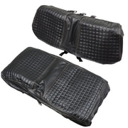 DURAFORCE Golf Cart Front Seat Cover Black Diamond Stitch EZGO Club Car Yamaha PVC