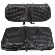 DURAFORCE Black Golf Cart Front Seat Cover Diamond Stitch Club Car DS New