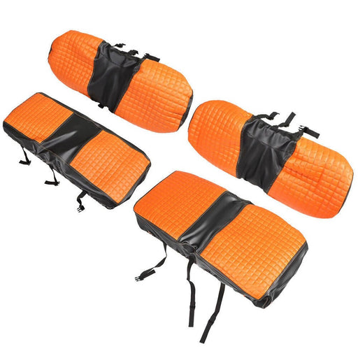 DURAFORCE Orange Front & Rear Seat Covers for Golf Cart E-Z-GO Medalist TXT 94-13