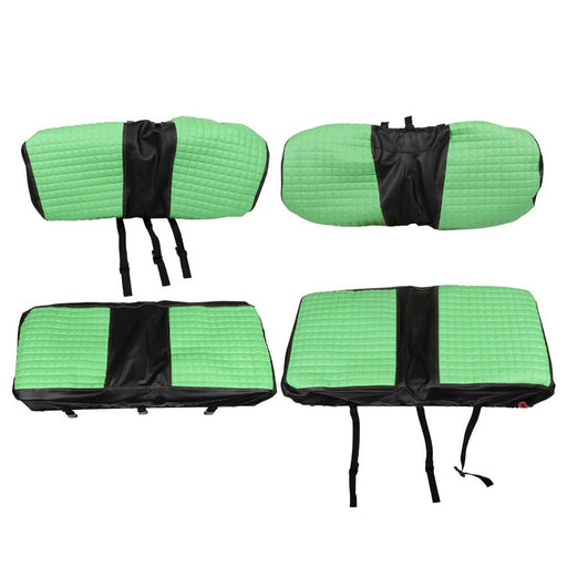 DURAFORCE Golf Cart Seat Covers Front & Rear for Club Car DS 2000.5-2013.5 Green