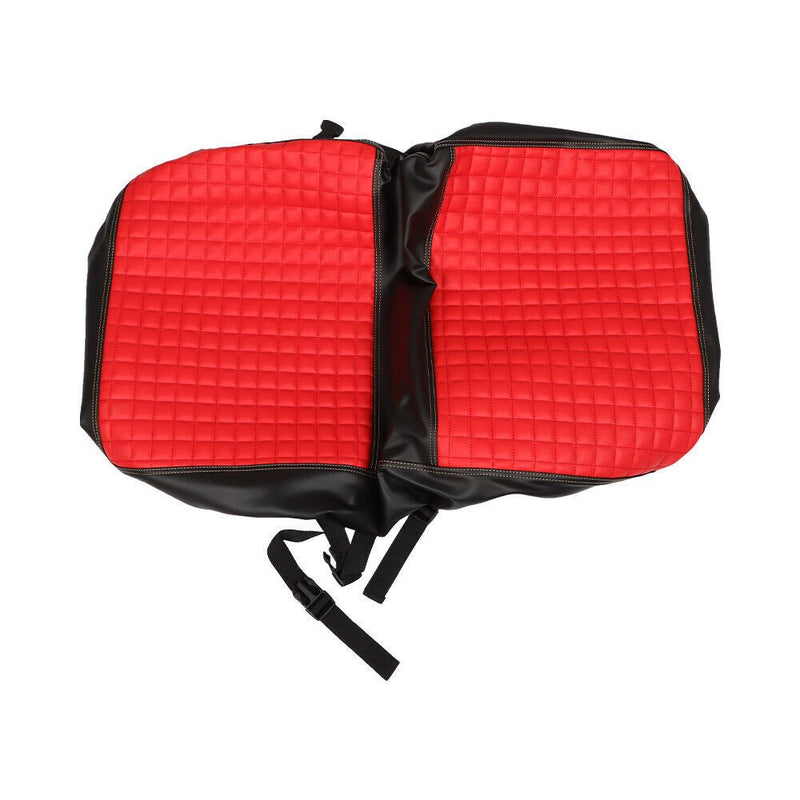DURAFORCE Red 4PCS Front & Rear Seat Covers Diamond Stitch E-Z-GO Medalist TXT 94-13