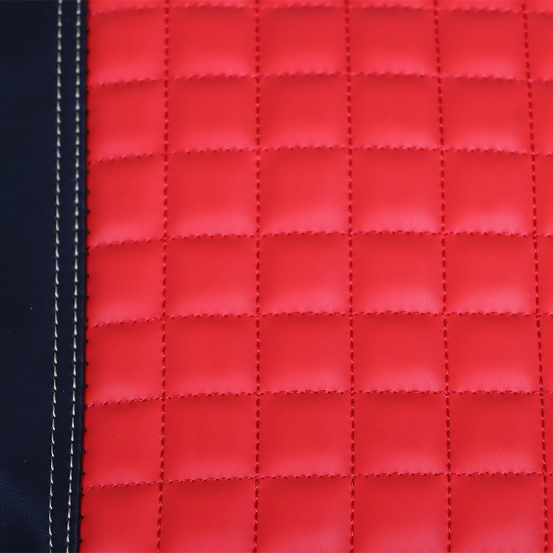 DURAFORCE Red 4PCS Front & Rear Seat Covers Diamond Stitch E-Z-GO Medalist TXT 94-13