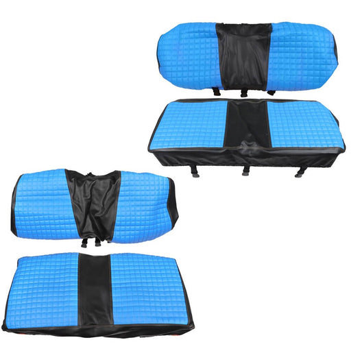 DURAFORCE Golf Cart Seat Cover Front & Rear for Club Car Precedent 04+ Blue