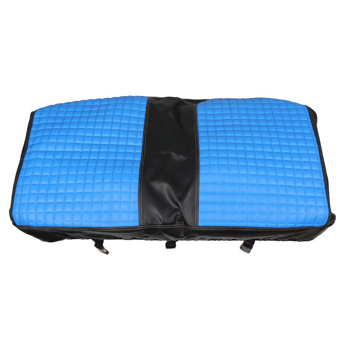 DURAFORCE 2PCS Blue Diamond Stitch Front Seat Covers for EZGO Medalist TXT 1994-2013