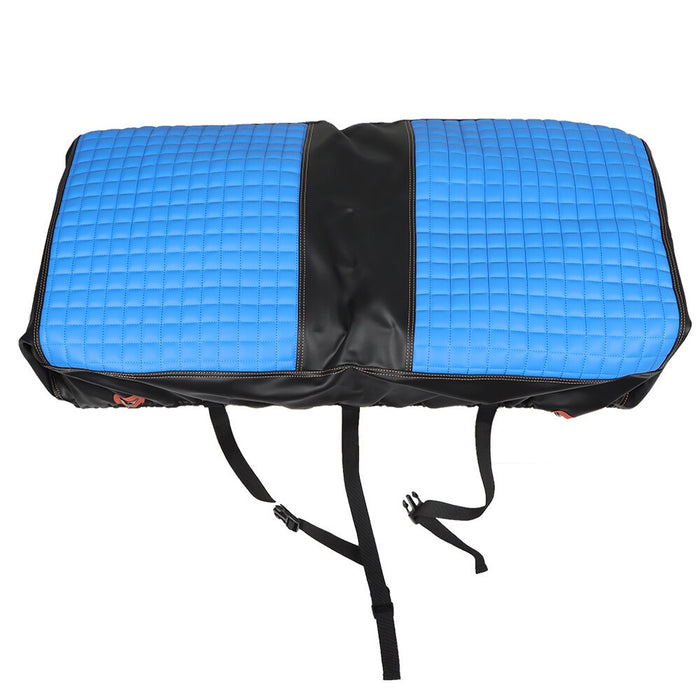 DURAFORCE 2PCS Blue Diamond Stitch Front Seat Covers for EZGO Medalist TXT 1994-2013