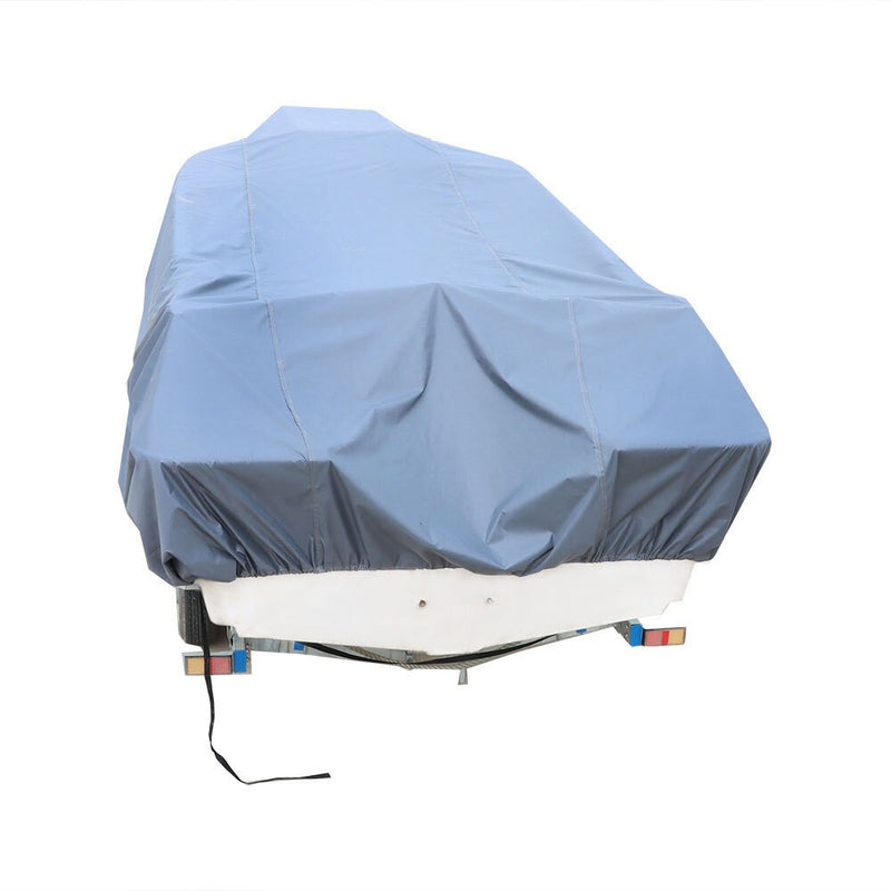 DURAFORCE Grey 600D Marine Grade Waterproof Polyester Boat Cover - Towing Safe