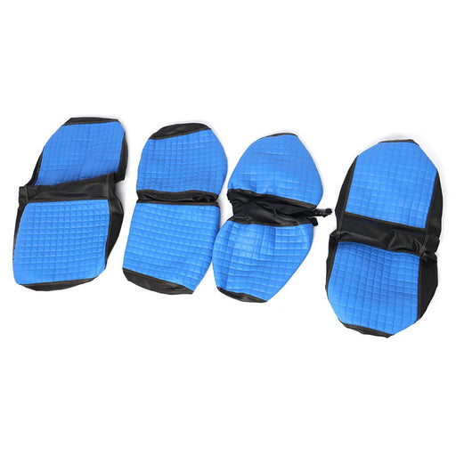 DURAFORCE Blue Vinyl Golf Cart Seat Cover for Club Car DS 2000.5-2013.5 Front & Rear