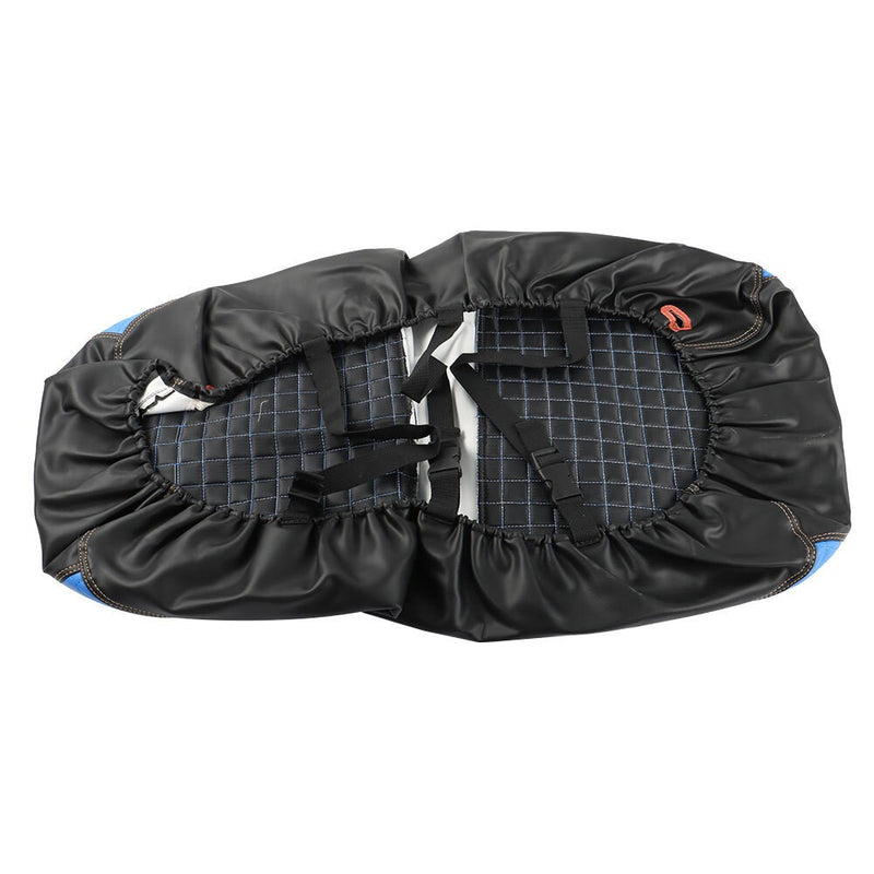 DURAFORCE Blue Vinyl Golf Cart Seat Cover for Club Car DS 2000.5-2013.5 Front & Rear