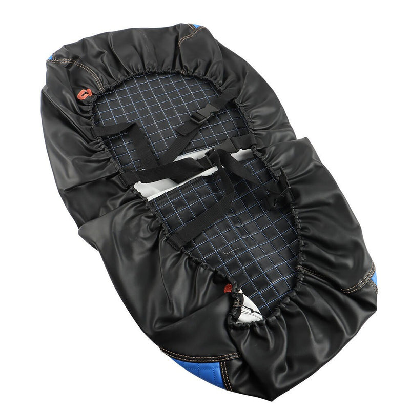 DURAFORCE Blue Vinyl Golf Cart Seat Cover for Club Car DS 2000.5-2013.5 Front & Rear