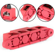DURAFORCE 12V 250A 4 Post Red Busbar Power Distribution Block with Cover 5/16