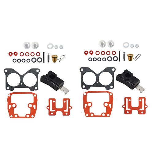 DURAFORCE 2PCS Carburetor Rebuild Kit for Johnson Evinrude V4 85-140 HP Engines