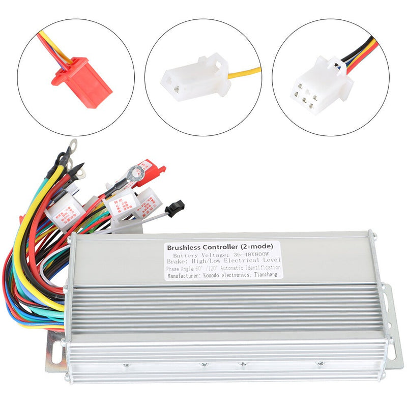 DURAFORCE 800W Brushless DC Motor Speed Controller 36-48V for E-bike Electric Scooter