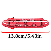 DURAFORCE 3/8" 250A 12V Red 4-Way Terminal Junction Block Busbar with Cover