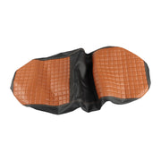 DURAFORCE Brown Vinyl Golf Cart Rear Seat Cover Kit for Club Car EZGO Yamaha