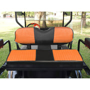 DURAFORCE Orange Golf Cart Vinyl Front & Rear Seat Covers for DRIVE/DRIVE 2 2007+
