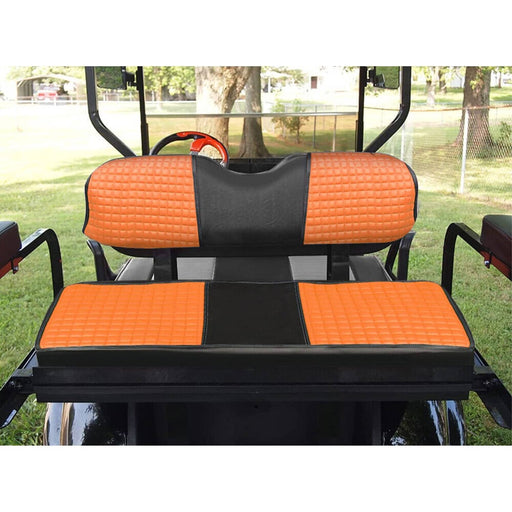 DURAFORCE Orange Golf Cart Vinyl Front & Rear Seat Covers for DRIVE/DRIVE 2 2007+