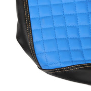 DURAFORCE EZGO Medalist TXT 94-13 Front & Rear Blue Black Diamond Stitch Seat Covers
