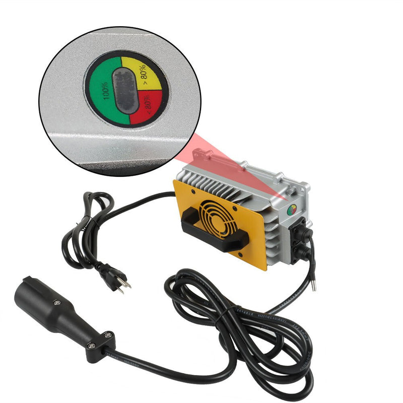 DURAFORCE 48V 18A Waterproof Battery Charger for Club Car Golf Cart with Cable