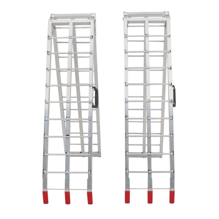 DURAFORCE 2pcs 7.5" Aluminum Folding Loading Ramps for ATV UTV Truck Motorcycle Mower