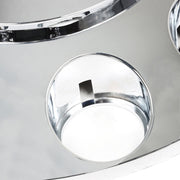 DURAFORCE 33mm Chrome Spiked Thread-On Nut Covers Front Axle Kit for Semi Truck