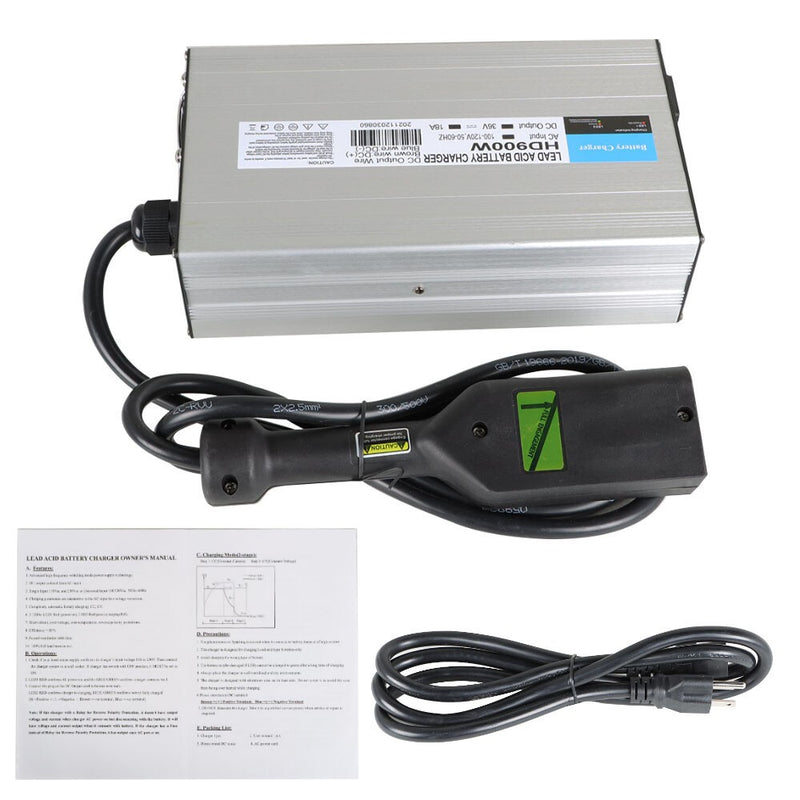 DURAFORCE EZGo TXT Golf Cart 36V 18A Battery Charger with Boxer Plug