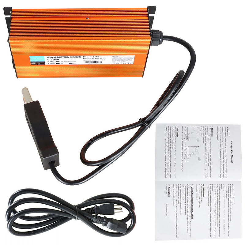 DURAFORCE 36V 14A Crowfoot Plug Golf Cart Battery Charger for EZGO Yamaha Club Car