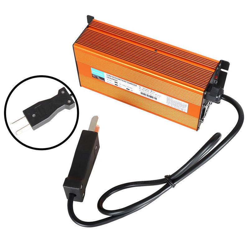 DURAFORCE 36V 14A Crowfoot Plug Golf Cart Battery Charger for EZGO Yamaha Club Car