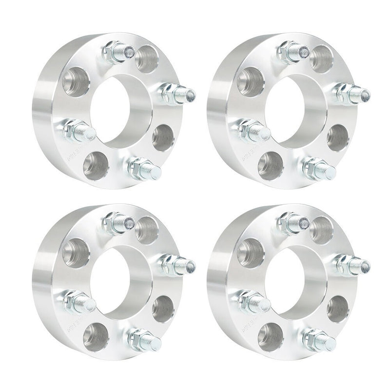 DURAFORCE EZ Go Golf Cart 4Pcs 1.5" 4x4 Silver Wheel Spacers 62mm Bore Club Car