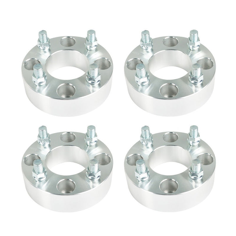 DURAFORCE EZ Go Golf Cart 4Pcs 1.5" 4x4 Silver Wheel Spacers 62mm Bore Club Car