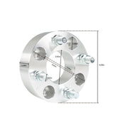DURAFORCE EZ Go Golf Cart 4Pcs 1.5" 4x4 Silver Wheel Spacers 62mm Bore Club Car