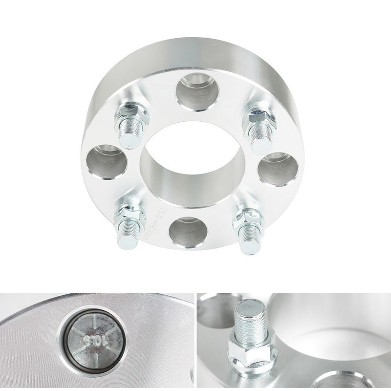 DURAFORCE EZ Go Golf Cart 4Pcs 1.5" 4x4 Silver Wheel Spacers 62mm Bore Club Car