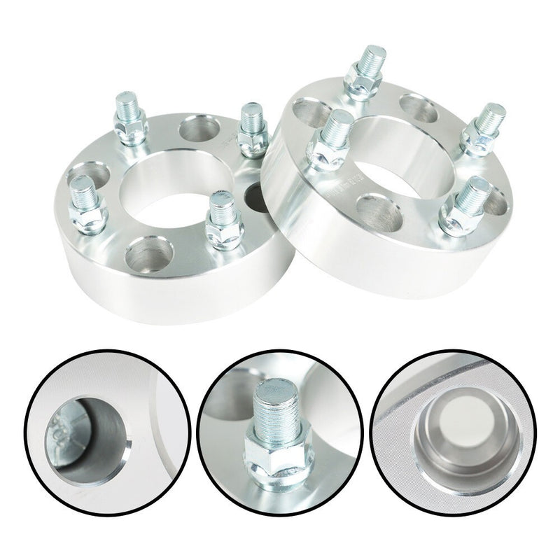 DURAFORCE EZ Go Golf Cart 4Pcs 1.5" 4x4 Silver Wheel Spacers 62mm Bore Club Car