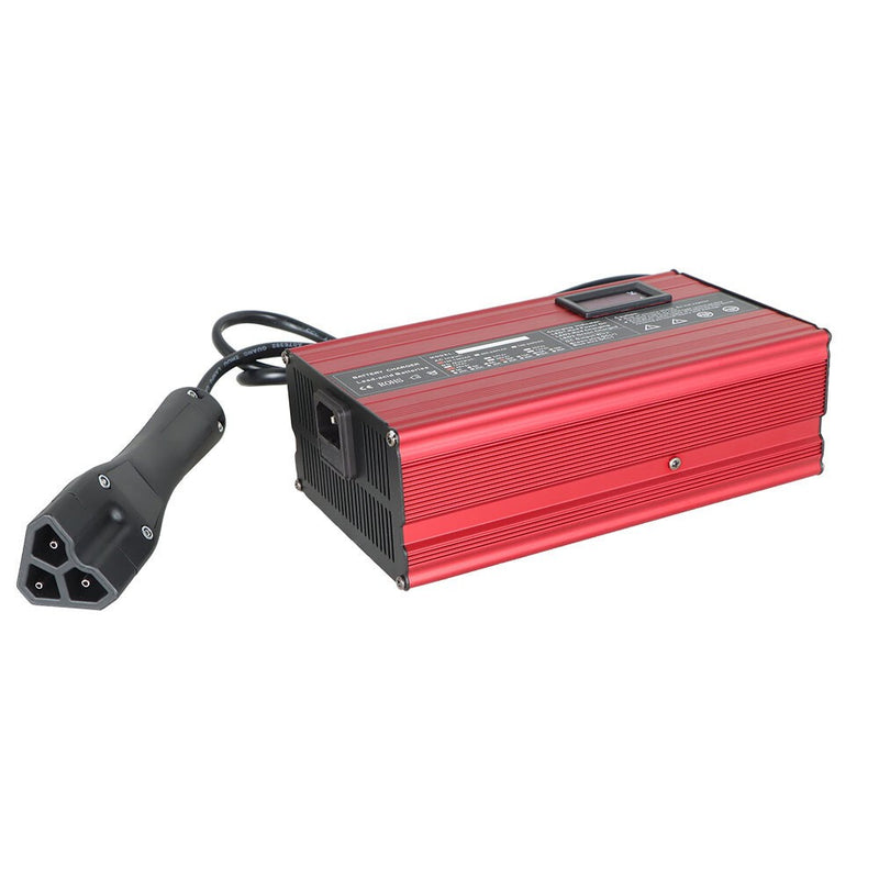 DURAFORCE 48V 10A Golf Cart Battery Charger for EZGO RXV TXT 3-Pin Triangle Plug