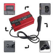 DURAFORCE 48V 10A Golf Cart Battery Charger for EZGO RXV TXT 3-Pin Triangle Plug