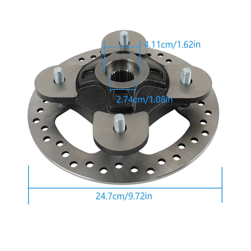 DURAFORCE Polaris RZR XP 1000 2014-2017 Front & Rear Wheel Hub Rotor with Studs