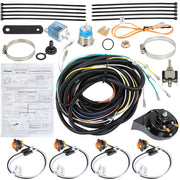 DURAFORCE ATV LED Turn Signal Light Kit with Horn for Polaris Ranger Can Am Pug & Play