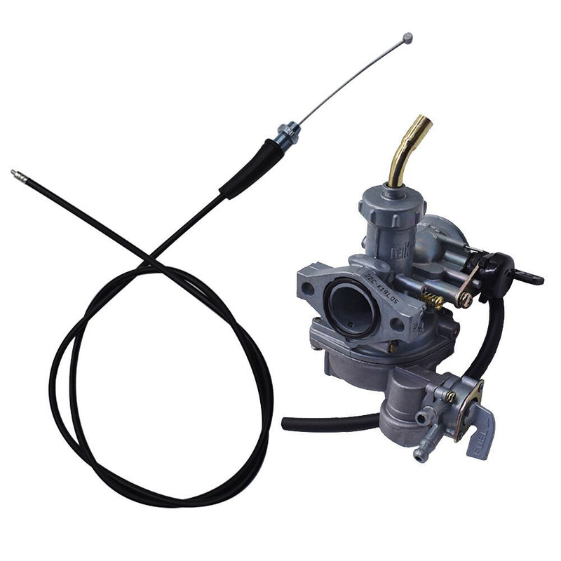 DURAFORCE Honda Carburetor & Throttle Cable for ATC 90 110 125 TRX125 ATV C02220