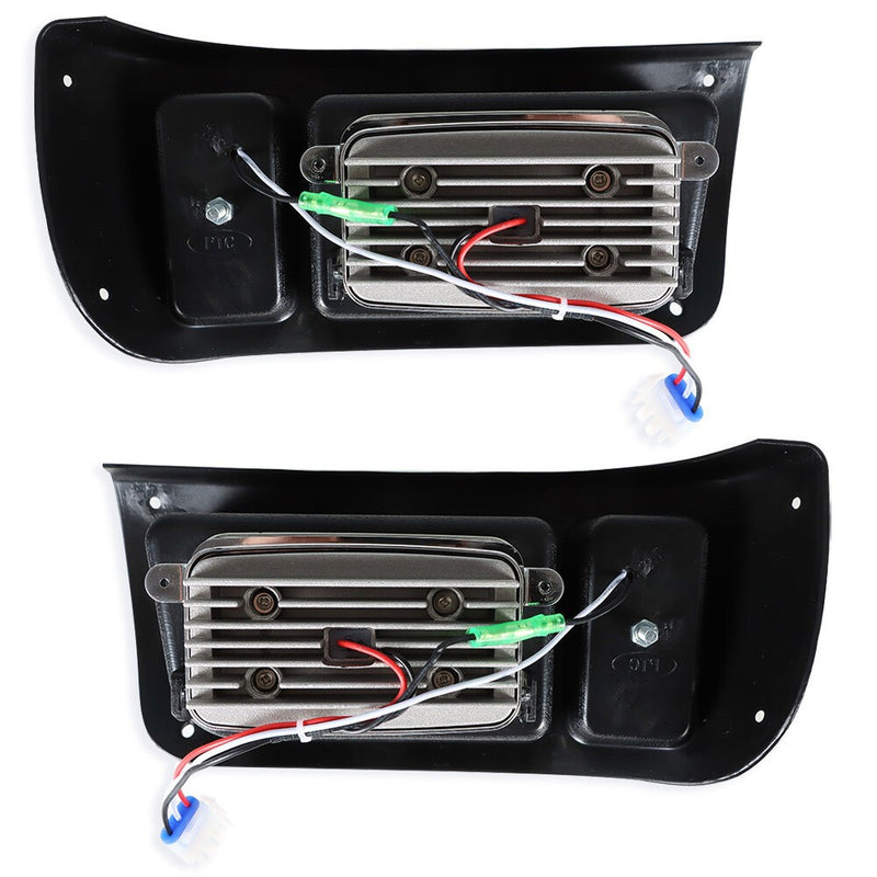 DURAFORCE Adjustable LED Headlights & Tail Lights Kit for 1993+ Club Car DS G & E Golf Car