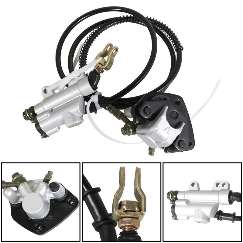 DURAFORCE Rear Hydraulic Brake Caliper & Disc Rotor Kit for ATV Go Kart Taotao New