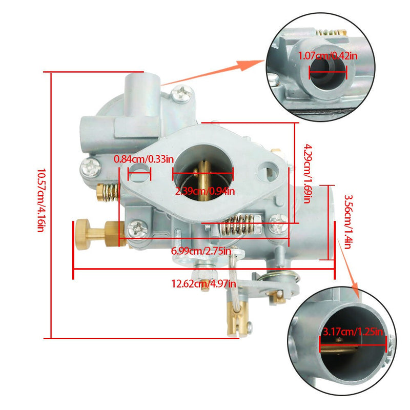 DURAFORCE New 24T2 Carburetor for Massey Ferguson TE20 TEA20 TED20 Tractor Zenith