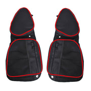 DURAFORCE Polaris RZR XP 4 1000 Front Side Door Storage Bag Red w/ Knee Pad 2014-2018